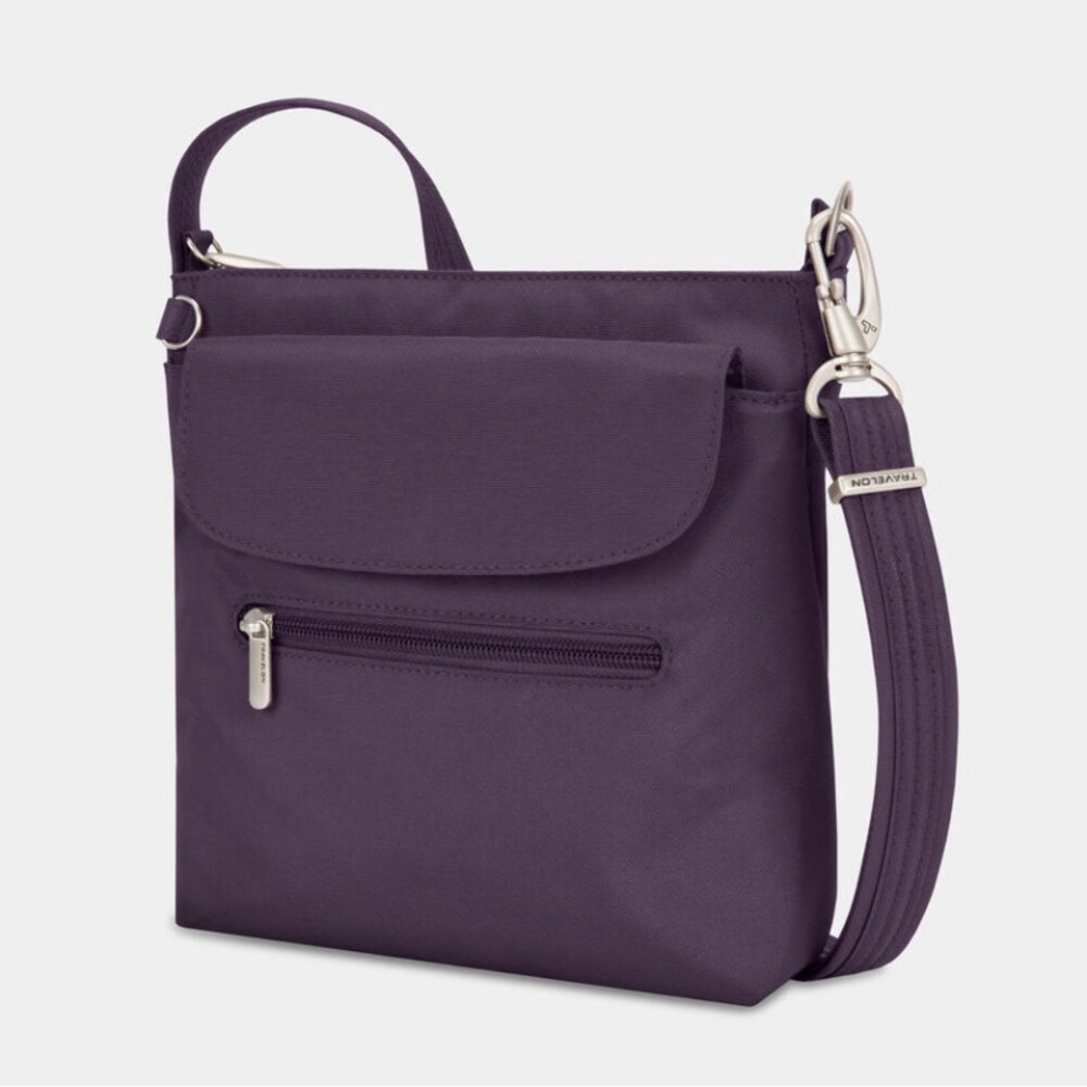 Travelon Anti Theft Crossbody bag Purple NWT